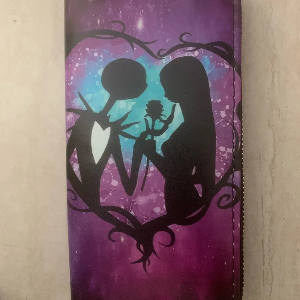 Purple Skeleton Wallet Nightmare before Christmas - Picture 1 of 1